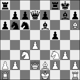 12.Ph3 Pc6 13.Td1 Td8 en wit heeft problemen met pion d4. 12...Pc6 13.Pf3 Le6 14.Lf4! Dd7 15.Lh6! (18.Df4 Dc6) en nu niet 18...Lxc3 19.Dxc3 Pd5 20.Dd2 met compensatie, maar 18...Tg6!, bijvoorbeeld 19.