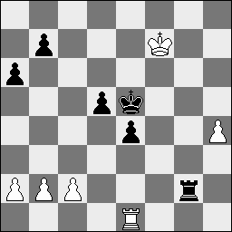 Th1 Txc2 51.h5 Tc7+ 52.Kg6 d4 53.h6 d3 54.Th5+ Kd4 55.Th4 55.h7 Rxh7 56.Rxh7 e3-+ 55 d2 56.Txe4+ Kd5 57.Te8 Tc6+ 0-1 Wit : Albert Jan Breukelman Zwart : Arthur Rongen 1.e4 c5 2.Pf3 Pc6 3.d4 cxd4 4.