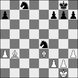 c4 dxc4 3.e3 e5 4.Lxc4 exd4 5.exd4 Pf6 6.Pc3 Lb4 7.Pf3 O-O 8.O-O Lg4 9.a3 Lxc3 10.bxc3 c5 11.h3 Lxf3 12.Dxf3 cxd4 13.Dxb7 Pbd7 14.cxd4 Pb6 15.La2 Dxd4 16.Le3 De4 17.Dxe4 Pxe4 18.Tfc1 Tac8 19.