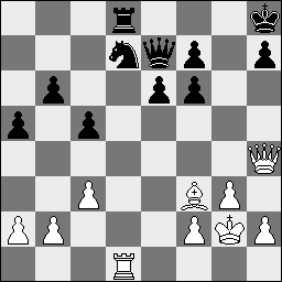 Dxb4 Lxb4 14.Tb1 Ld6 15.Td1 Ke7 16.Pg5 Pd5 Partij 2 bord 2 4-1984 Wit : Tony Miles Zwart : Victor Kortsjnoi 1.c4 Pf6 2.Pc3 e6 3.Pf3 Lb4 4.g3 O-O 5.Lg2 d5 6.O-O dxc4 7.Da4 a5 8.Db5 b6 9.Dxc4 La6 10.