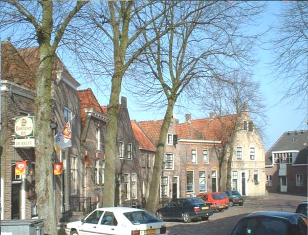 Blokzijl is gegroeid vanuit een zeewaarts gerichte vork met een eerste uitgroei langs de dijk. De buitendijkse ontwikkeling vond plaats aan weerszijden van de hartvormige havenkolk.