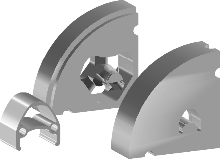 Aluminium extrusie Oplossingsroute Voorbeeld: 3D module voor