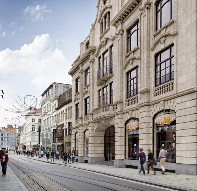 Verslag van het directiecomité Herontwikkelingen Naast de uitbreidingen in Antwerpen is Vastned Retail Belgium ook in Gent actief.