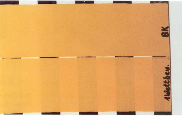 Test: De blanke testpanels werden voorzien van 100-120 µm 3 in 1. The geroeste testpanels kregen op de roestlaag 120-200 µm 3 in 1.