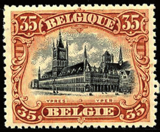 De Omgekeerde Dendermonde Cees Janssen van Postzegelblog Al heel veel is geschreven over een van de beroemdste postzegels van België, die door verzamelaars wel eens wordt vergeleken met de Kopstaande