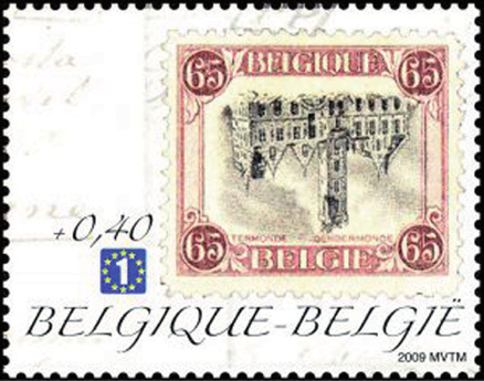Maar nu nog even terug naar de Omgekeerde Dendermonde. Van de 18 exemplaren die waren verkocht in Gent zijn 17 zegels bekend waar ze zich bevinden.