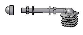 scharnierset standaard 13,00 Inox scharnierset voor