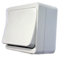 Drukknop wit opbouw. (RO DK) Deze opbouw drukknop is een goedkope pulsdrukker voor uw automatische deuren.