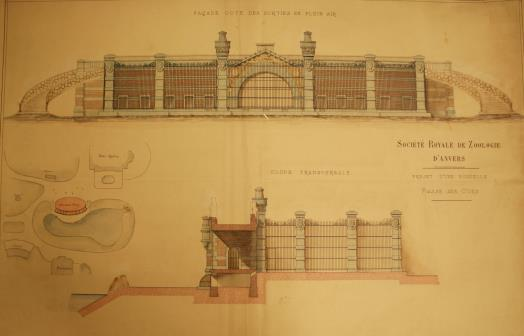 Op de plaats waar de berenkuil uit 1849 stond werd door Servais een nieuw berengebouw ontworpen. Dit gebouw zal zijn laatste ontwerp voor de KMDA worden.
