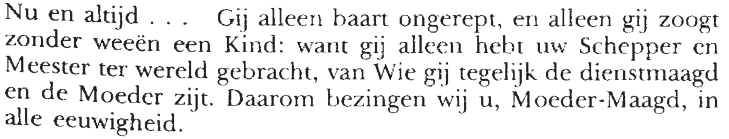 DinsDag in De VierDe week Eer aan U, onze God, eer aan U.