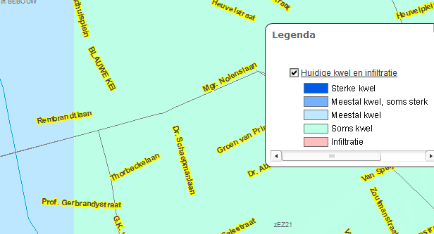 Waterparagraaf, Rembrandtlaan te Veghel / AM13344 Regenwater en overige neerslag De neerslag wordt in de huidige situatie afgevoerd via inzijging, verdamping en afstroming van het plangebied.