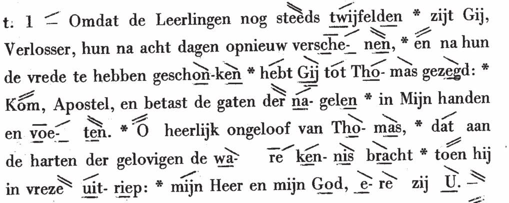 zaterdag in De thomas-week tropaar Litanie en wegzending liturgie zaterdag van thomasweek Typika, en voor de Zaligsprekingen, uit de 3e en 6e ode van de Canon van Thomaszondag.