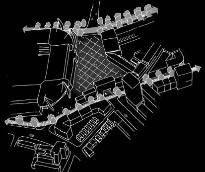 Er is samenhang tussen de gebouwde omgeving, het specifieke gebruik daarvan, de bereikbaarheid van bestemmingen en de inrichting en het gebruik van de openbare ruimte.