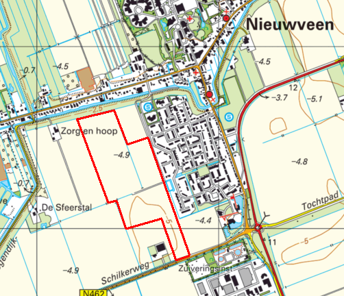 Hoofdstuk 5 5.1 Waterparagraaf Inleiding In het kader van het bestemmingsplan de Verwondering te Nieuwveen, gemeente Nieuwkoop, moet de watertoets worden doorlopen.