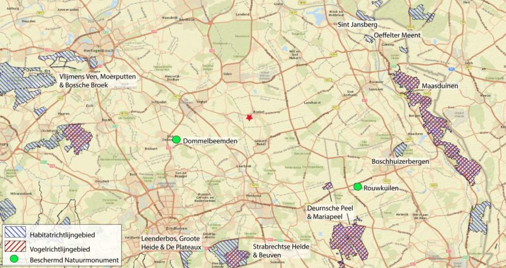 13 Externe veiligheid: risico's die ontstaan als gevolg van opslag of handelingen met gevaarlijke stoffen N605 is niet opgenomen in het basisnet, geen doorgaande route voor het transport van