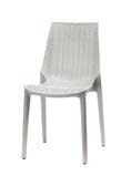 wickerlookstoelen LUCREZIA - Gewoven patroon - Versterkt met glasvezel - Recyclebaar polypropyleen - Stapelbaar tot 0 stuks