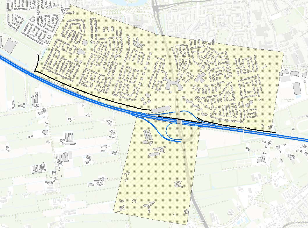 Figuur 4-4 Overzicht clusters, noord- en zuidzijde.