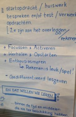 Uitwisselen ervaringen met differentiatie (40 minuten). - Doel: voorkennis en ervaringen rond lesopbouw en differentiatie activeren als startpunt voor de scholing.