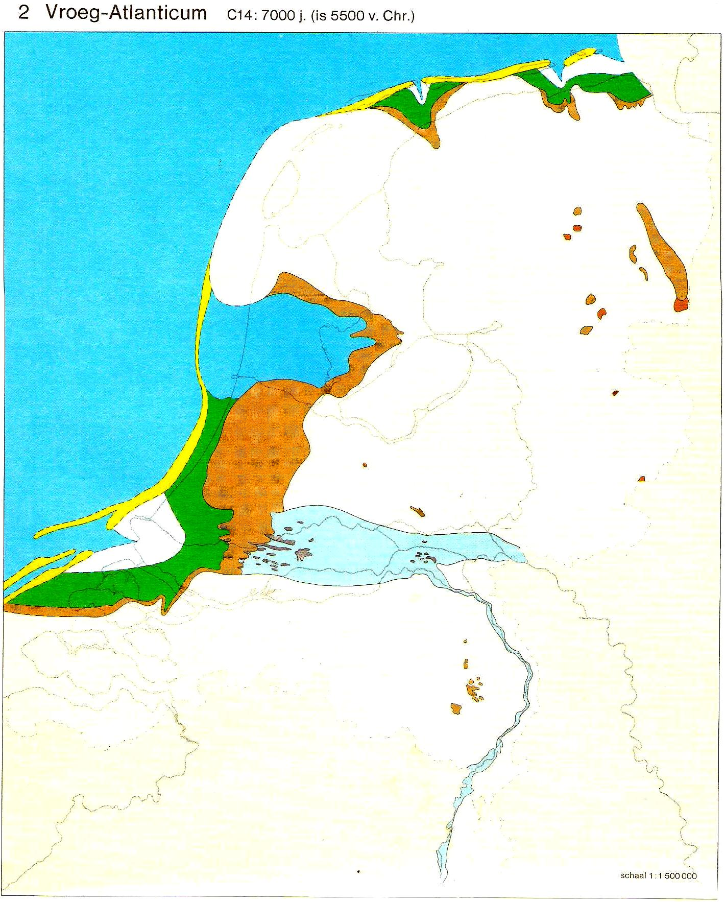 Figuur 2: Paleogeografische kaart