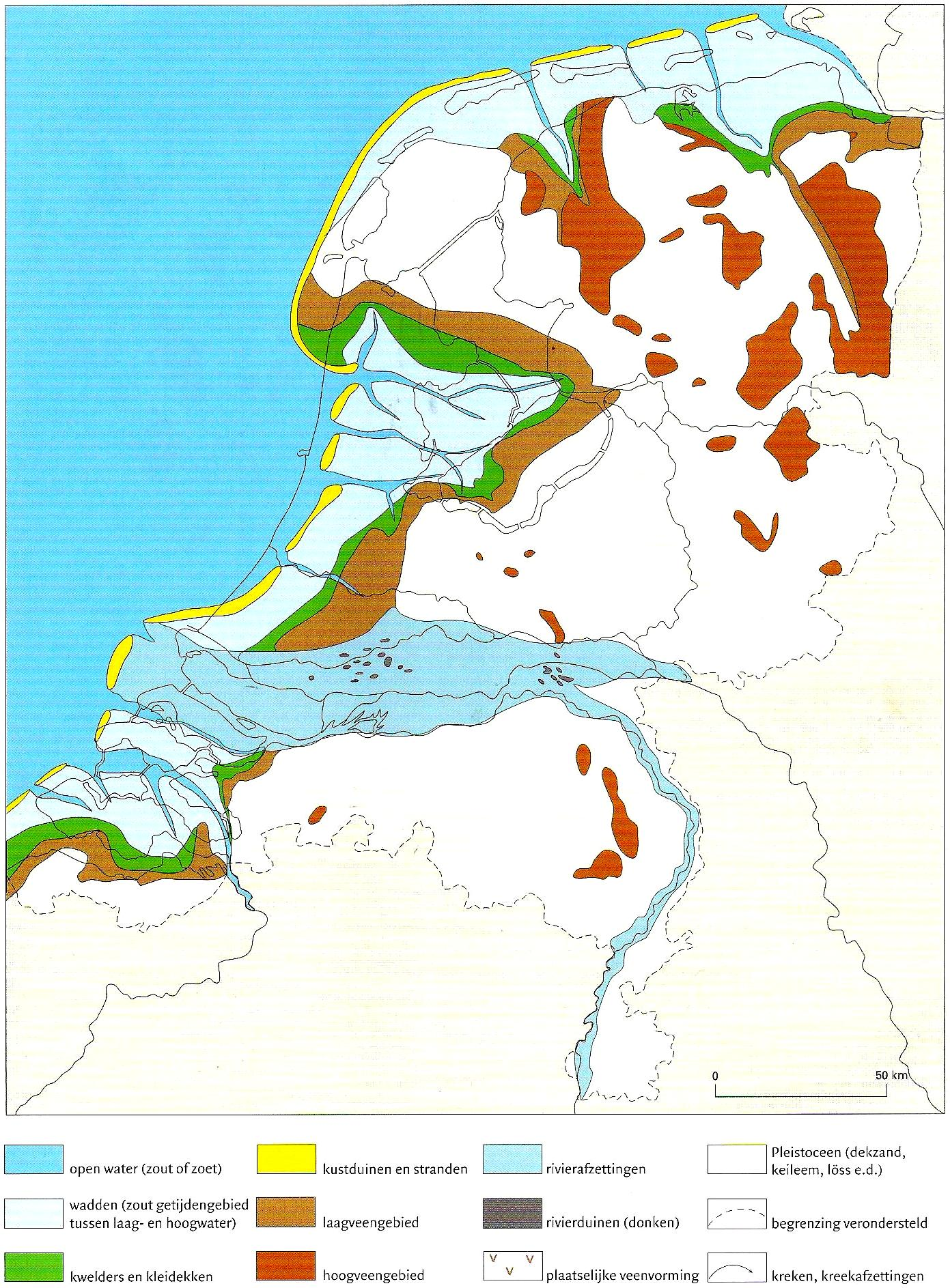 Figuur 8: Paleogeografische kaart
