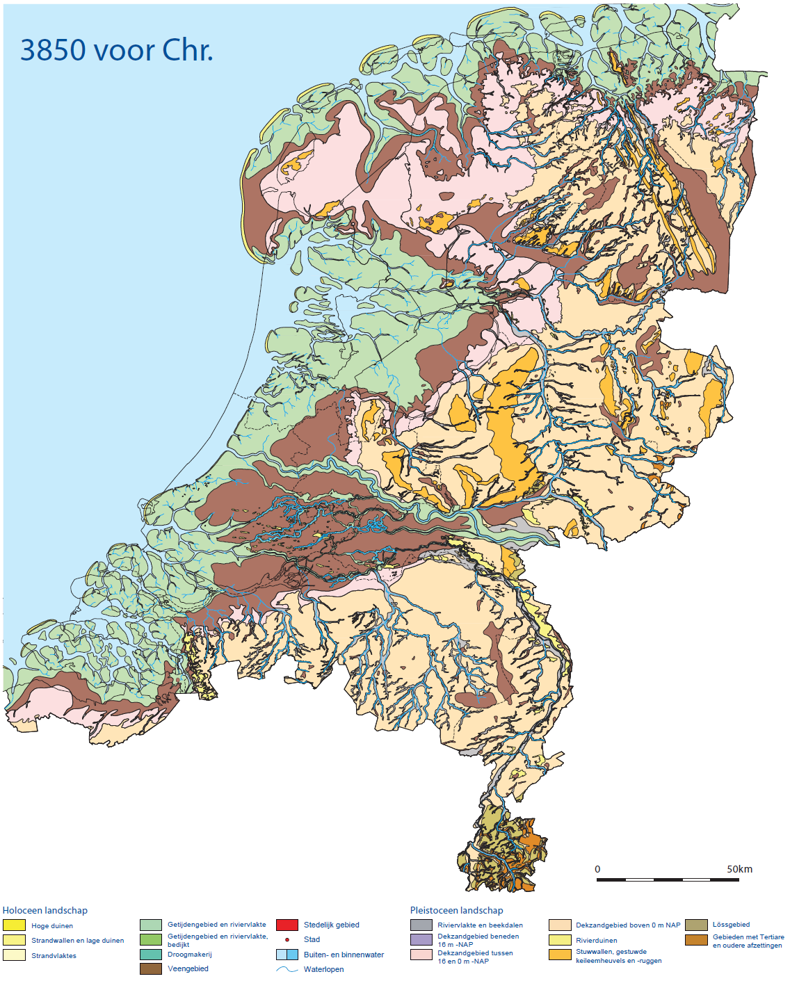 Figuur 14: Paleogeografische kaart