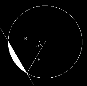 Hoofdstuk 4 Meetkunde (V4 Wis B) Pagina 5 van 8 Paragraaf 4.3 : Lengte en Oppervlakte berekenen Les 1 : Cirkelsegment / Taartpunt Gegeven is de figuur hiernaast met R = 6 en α = 70 graden.