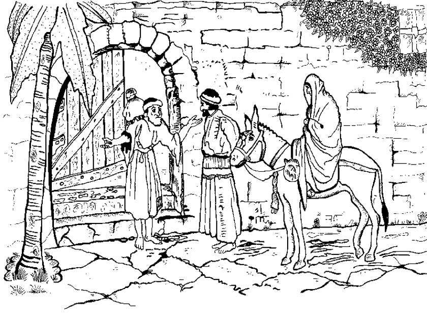 Lucas 2: 6-7 So humble the sheep on the Bethlehem hillside and humble the shepherds who run through the town. We ll follow the donkey, the sheep and the oxen who show us the way to a King and a crown.