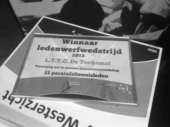 Toekomst Meppers mei 2014 Winnaar ledenwerfwedstrijd 2013 Met trots melden wij dat L.T.T.C.