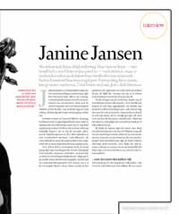interview Janine Jansen Als violiste is zij bijna altijd onderweg.