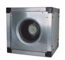 KB KUBUSVORMIGE BOXVENTILATOR TOEPASSING KB-kubusvormige boxventilatoren doen dienst als efficiënte ventilatie en luchtbehandelingsoplossing in toe- en afvoersystemen.