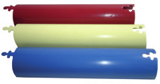 KABELBESCHERMING PROTECTION DE CÂBLES RONDE KABELAFDEKKINGEN Vervaardigd in PVC-U, of op aanvraag in PE-HD. Met aanhangsysteem. Kleur op aanvraag: groen.