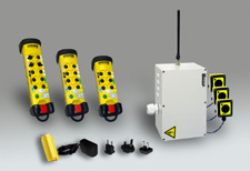 INDUSTRIELLE SIMPLE 2, 4, 6, 8, 12 of 16 functiedrukknoppen Versies met start/stop knop Drukknoppen enkele functie Zender ontvanger beschermingsgraad IP65 Herlaadbare of wegwerp batterijen Lader