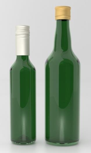 Sierflesjes 80128 Groene porto fles,met metalen draaidop 375 ml 24 0,70 72 0,58 240 0,53