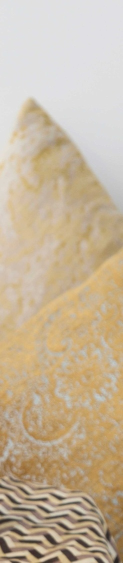 STYLINGTIP In combinatie met 'echt' goud geeft ochre gold je interieur een rijkelijke, warme touch. HET WAUWeffect van GOUD Fluwelen kussen van Bungalow bij Mezzanino ( 51,60, mezzanino.