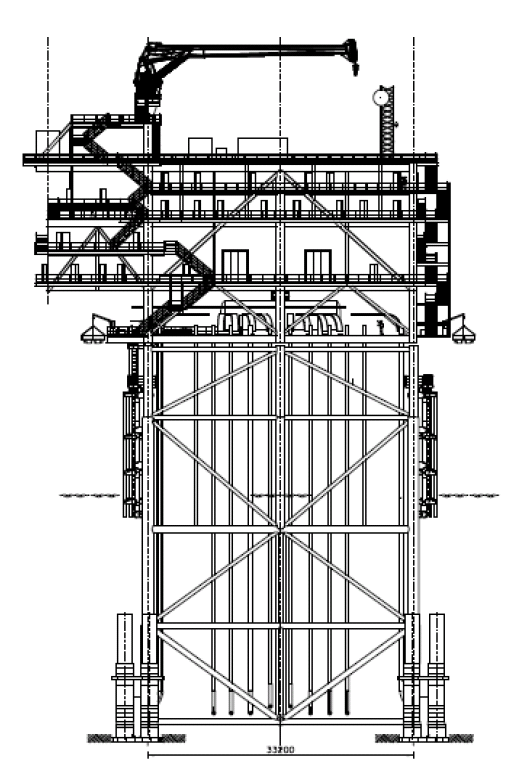 2.5.2 Werkzaamheden in de aanlegfase Platforms De volgende werkzaamheden zijn aan de orde bij de plaatsing van de platforms op zee. Eerst wordt de fundering van de platforms aangelegd.