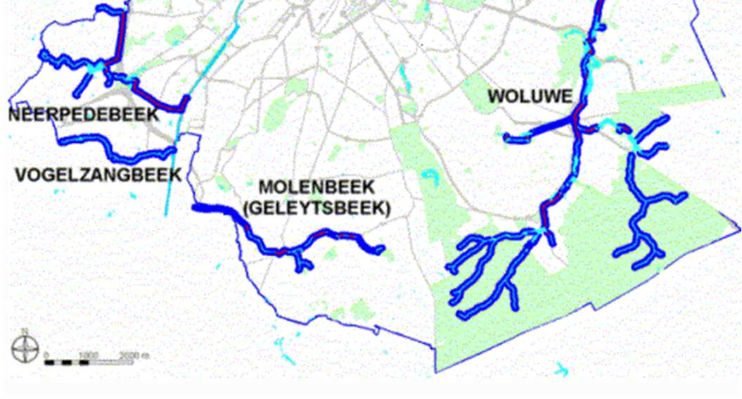 hydrografisch netwerk Verminderen van de