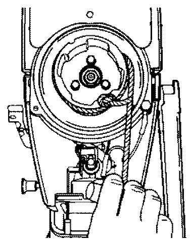 Sluit de zwarte draad met behulp van een bout weer aan vanaf de repeteerstarter. a a - b - bout zwarte draad b 28403 5.