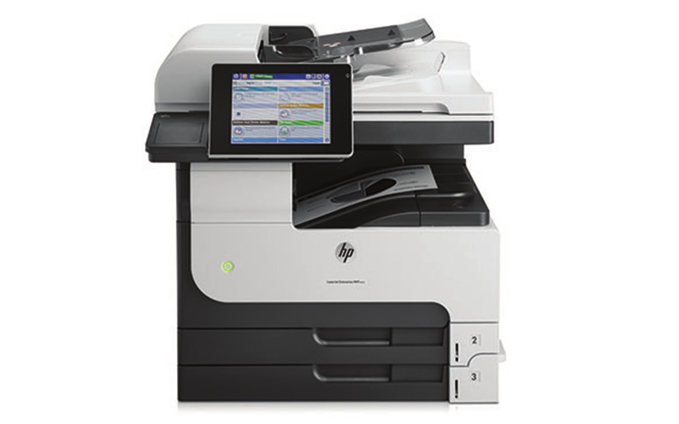 Datasheet HP LaserJet Enterprise 700 M725 MFP serie Verbeter de efficiëntie in uw bedrijf en print probleemloos op formaten tot A3.