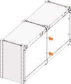 Kort de opvullat op punt B en C in (zie fig. 13). 8.