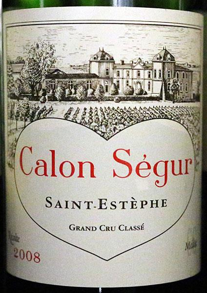 ***(*) Château Calon Ségur 2008, 3e Grand Cru Classé, Saint-Estèphe Calon Ségur heeft 45 ha wijngaarden in productie. Van 5 ha zijn de wijnstokken nog niet oud genoeg.