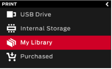 Opslaglocaties Om een bestand te selecteren kan je gaan zoeken op verschillende opslaglocaties. Selecteer USB storage om op zoek te gaan naar het.makerbot bestand dat jij hebt gemaakt.