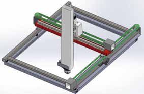 XYZ-tafel 2x2 groepen Mechatronica studenten hebben in competitie een XYZ-tafel en beweegbaar platform ontworpen.