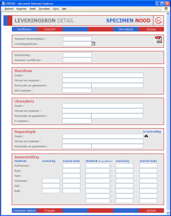 U kan hier één of meerdere selecties combineren om het overzicht te filteren. Om de selectiecriteria door te voeren klik op Zoeken. Om de filter te annuleren klikt u op Opheffen.