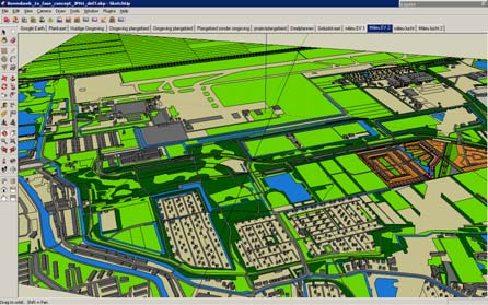 Werking van de Gebiedsontwikkelaar Het exploitatiemodel van StrateGis de Gebiedsontwikkelaar - is opgebouwd uit de volgende componenten: Een tekeninterface (op basis van Google Sketchup) waarin op