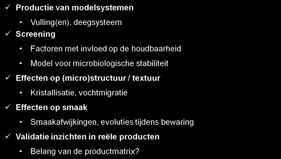 densiteit) Schimmels: screening