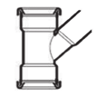 PVC hulpstukken voor waterafvoer buitenriool BENOR gekeurd volgens NBN EN 1401 SN4 grijs VERLOOP Y-STUK, 2X MOF 04RIO23001 125-110-125 mm B s 8 04RIO40006 160-110-160 mm B s 6 04RIO23004 160-125-160