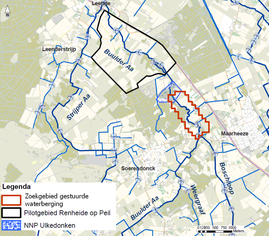 2. Ligging en begrenzing plangebied De Buulder Aa ligt in het uiterste zuidoosten van het beheersgebied van Waterschap De Dommel.