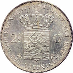 lelie (Sch.  1789 2½ Gulden 1845 mmt. lelie (Sch.