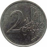 PR/UNC 300 2255 2 Euro 2001 met MISSLAG ovale