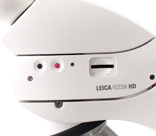 Leica ICC50 HD: Overzicht 1. Zwarte multifunctionele knop: Druk 1 seconde in bladert door de lichtinstellingen. Druk 5 seconden in modus wijzigen tussen HD-modus en PC-modus 3.